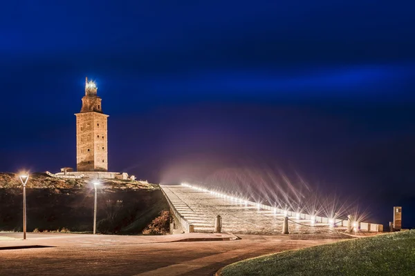 Herkulesturm in einer Koruna, Galicien, Spanien. — Stockfoto