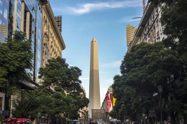 The Obelisk (El Obelisco) in Buenos Aires. — Stock Photo, Image