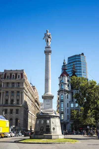 Estátua de General Lavalle em Buenos Aires, Argentina . — Fotografia de Stock