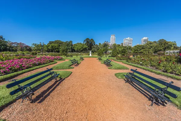 Růže park na palermo lesy v buenos aires. — Stock fotografie