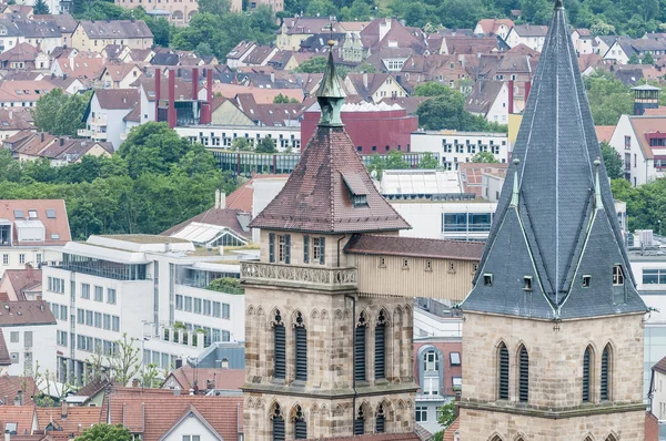 Εκκλησία του Αγίου Διονυσίου στο esslingen είμαι neckar, Γερμανία — Φωτογραφία Αρχείου