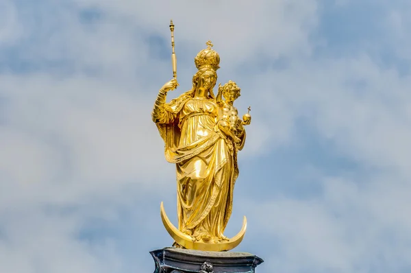 La colonna Mariensaule a Monaco di Baviera, Germania . — Foto Stock
