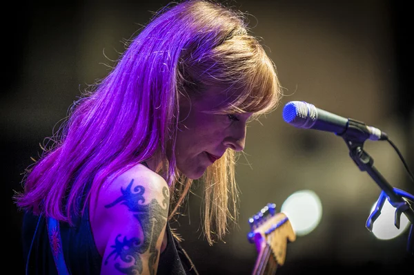 Amelie performs at the "Hard Rock Rocks La Merce" concert within — Stock Photo, Image