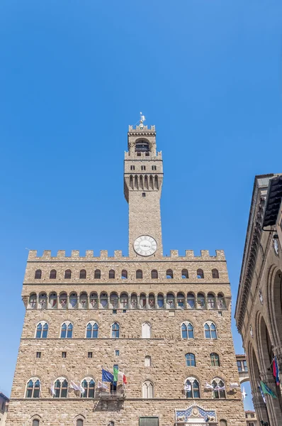 The Palazzo Vecchio, the town hall of Florence, Italy. — Stock Photo, Image