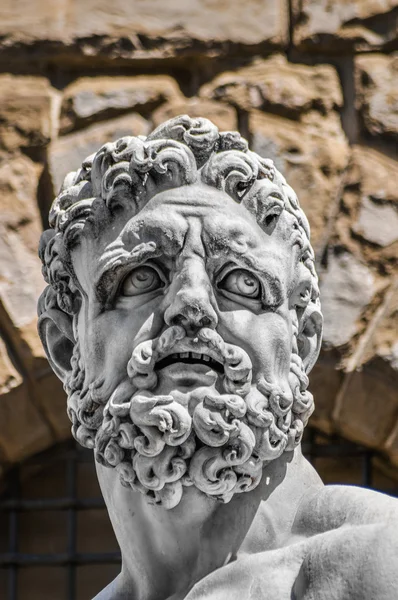 Herkules statyn på torget signoria i Florens, Italien — Stockfoto