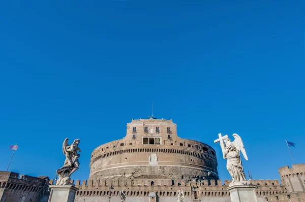 Castel Sant Angelo kohteessa Parco Adriano, Rooma, Italia — kuvapankkivalokuva