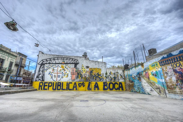 Campo de fútbol en Buenos Aires, Argentina . — Foto de Stock