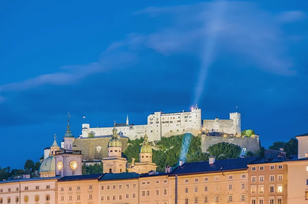 Hohensalzburg Castle (Festung Hohensalzburg) at Salzburg, Austri — Stock Photo, Image