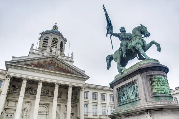 Godfried van bouillon in Brussel, België — Stockfoto