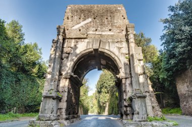 Arch of Drusus in Rome, italy clipart