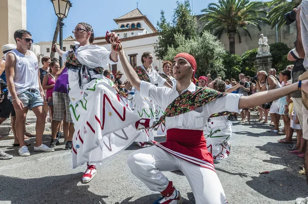 Piłka de pastorets w festa major w sitges, Hiszpania — Zdjęcie stockowe