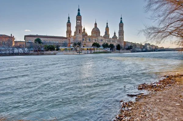 Basilica di Nostra Signora del Pilastro a Saragozza, Spagna — Foto Stock