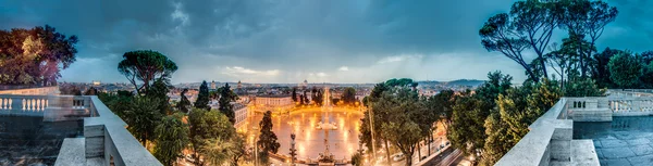 Piazza del popolo in rom, italien — Stockfoto