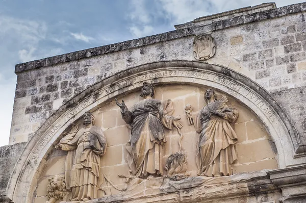 Главные ворота Мдина, Мальта — стоковое фото