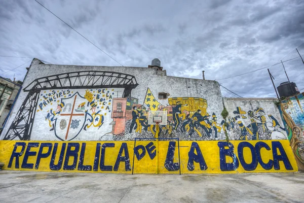 Campo de fútbol en Buenos Aires, Argentina . — Foto de Stock