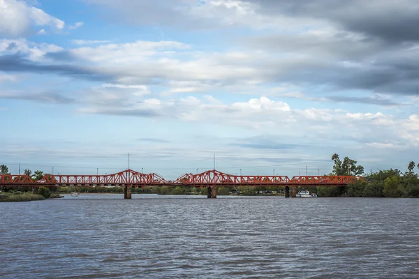 Gualeguaychu Nehri, Arjantin köprü. — Stok fotoğraf