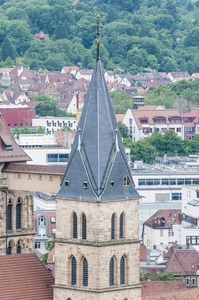 Saint dionysius içinde esslingen kiliseyim neckar, Almanya — Stok fotoğraf