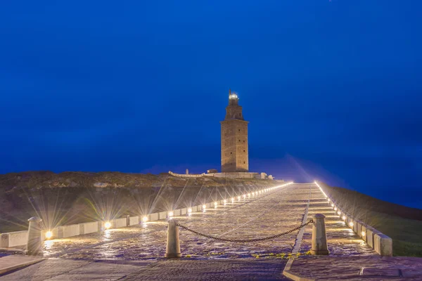 Torre de Hércules em A Coruna, Galiza, Espanha . — Fotografia de Stock