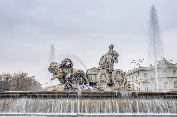 Фонтан Cibeles в Мадриде, Испания — стоковое фото