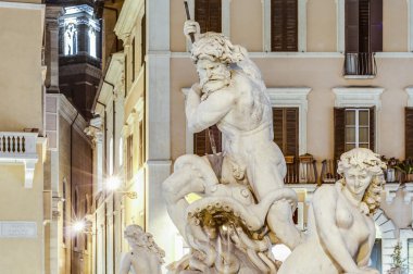 Piazza navona (navona Meydanı), Roma, İtalya