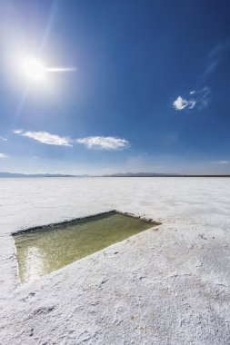 salinas grandes jujuy, Arjantin üzerinde su havuzu.