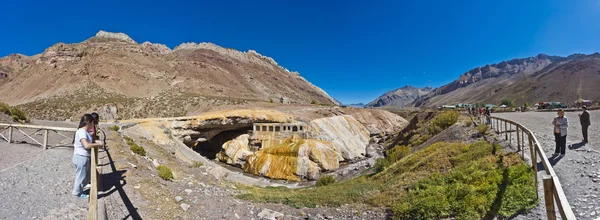 De inca's brug in mendoza, Argentinië. — Stockfoto