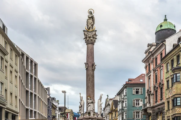 Columna de Santa Ana en Innsbruck, Austria . — Foto de Stock