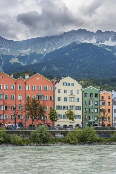 Mariahilf Street w Innsbrucku, Austria. — Zdjęcie stockowe