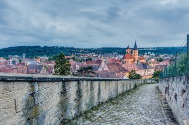 Esslingen am neckar görüntüler burgsteige yakın stuttgart, Almanya