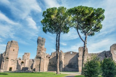 Roma, İtalya caracalla hamamları