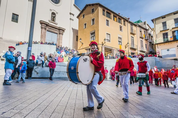 Flour War in Berga, Spain — Stock Photo, Image