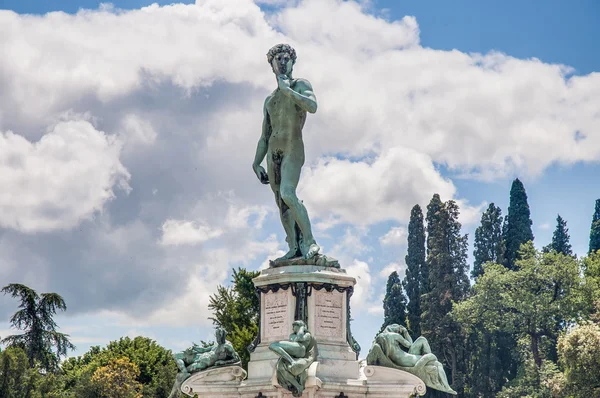 David na piazzale michelangelo w Florencja, Włochy — Zdjęcie stockowe