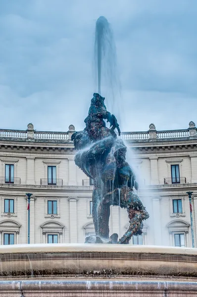 Piazza della Repubblica в Риме, Италия — стоковое фото