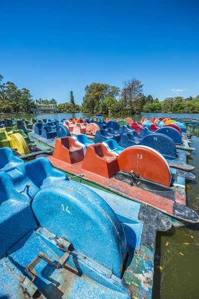 Boats on Palermo Woods in Buenos Aires, Argentina. — Stock Photo, Image