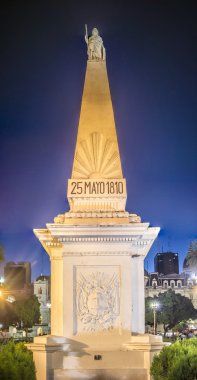piramide de mayo buenos aires, Arjantin.