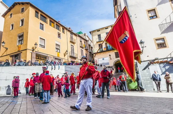 Flour War in Berga, Spain — Stock Photo, Image