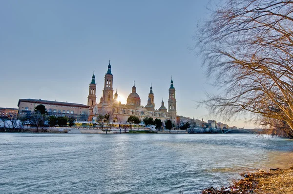 Basílica de Nuestra Señora del Pilar en Zaragoza, España — Foto de Stock