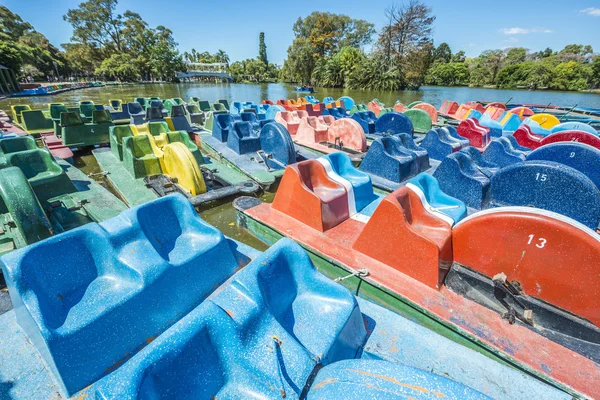 Boats on Palermo Woods in Buenos Aires, Argentina. — Stock Photo, Image