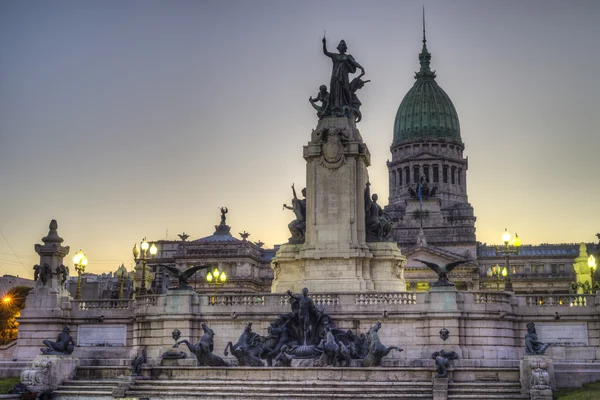 Kongress platz in buenos aires, argentinien — Stockfoto