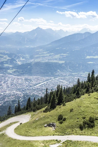 在奥地利因斯布鲁克蒂罗尔州的 nordkette 山. — 图库照片