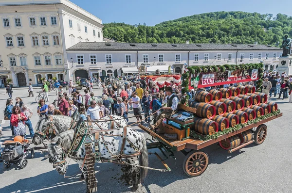 Salzburger dult festzug in salzburg, Oostenrijk — Stockfoto