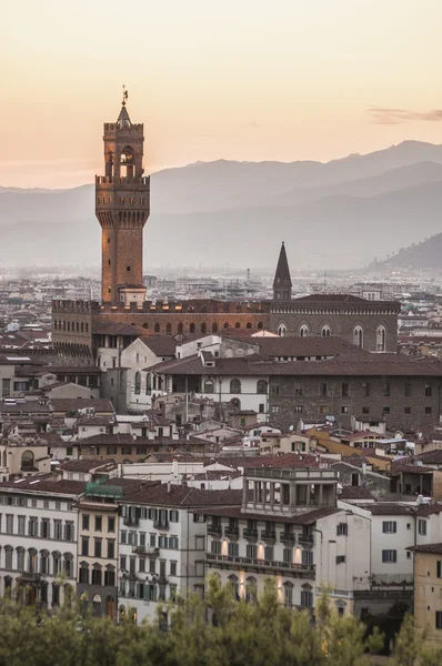 El Palazzo Vecchio, el ayuntamiento de Florencia, Italia . —  Fotos de Stock