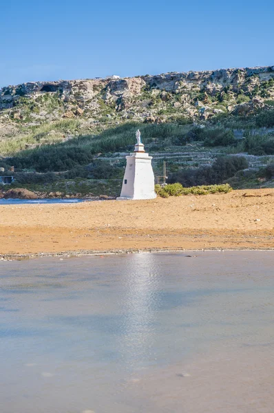 Ramla Beach en el lado norte de Gozo, Malta — Foto de Stock