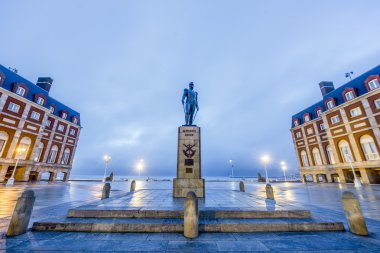 Almirante Brown Square in Mar del Plata, Argentina clipart