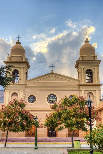 Kościół w mieście cafayate w salta, Argentyna. — Zdjęcie stockowe