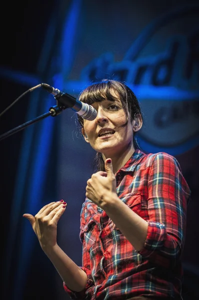 Amelie performs at the "Hard Rock Rocks La Merce" concert within — Stock Photo, Image