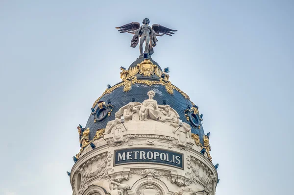 Metropole budova v Madridu, Španělsko — Stock fotografie