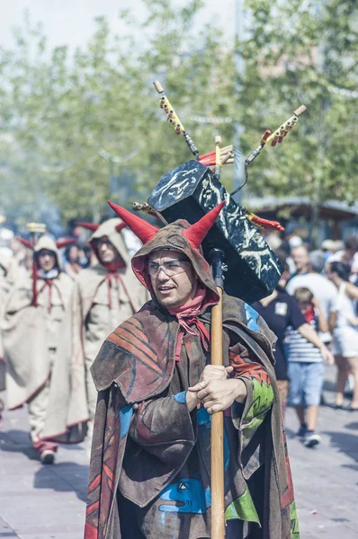 Spettacolo di Cercavila a Vilafranca del Penedes Festa Major — Foto Stock
