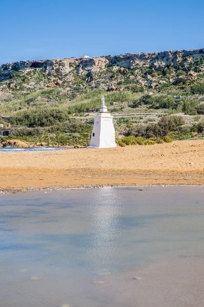 Ramla beach kuzey tarafında gozo, malta — Stok fotoğraf