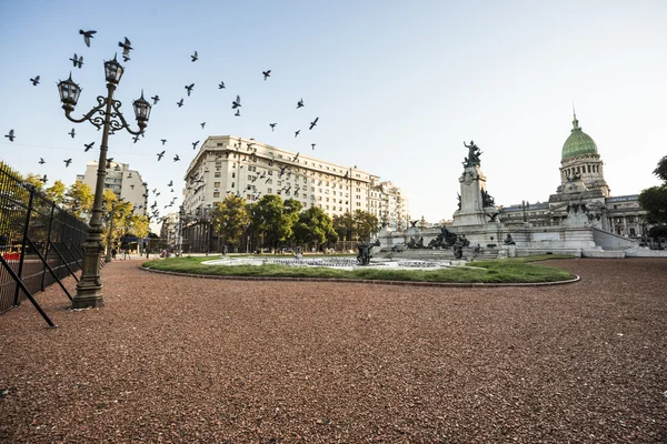 Praça do Congresso em Buenos Aires, Argentina — Fotografia de Stock